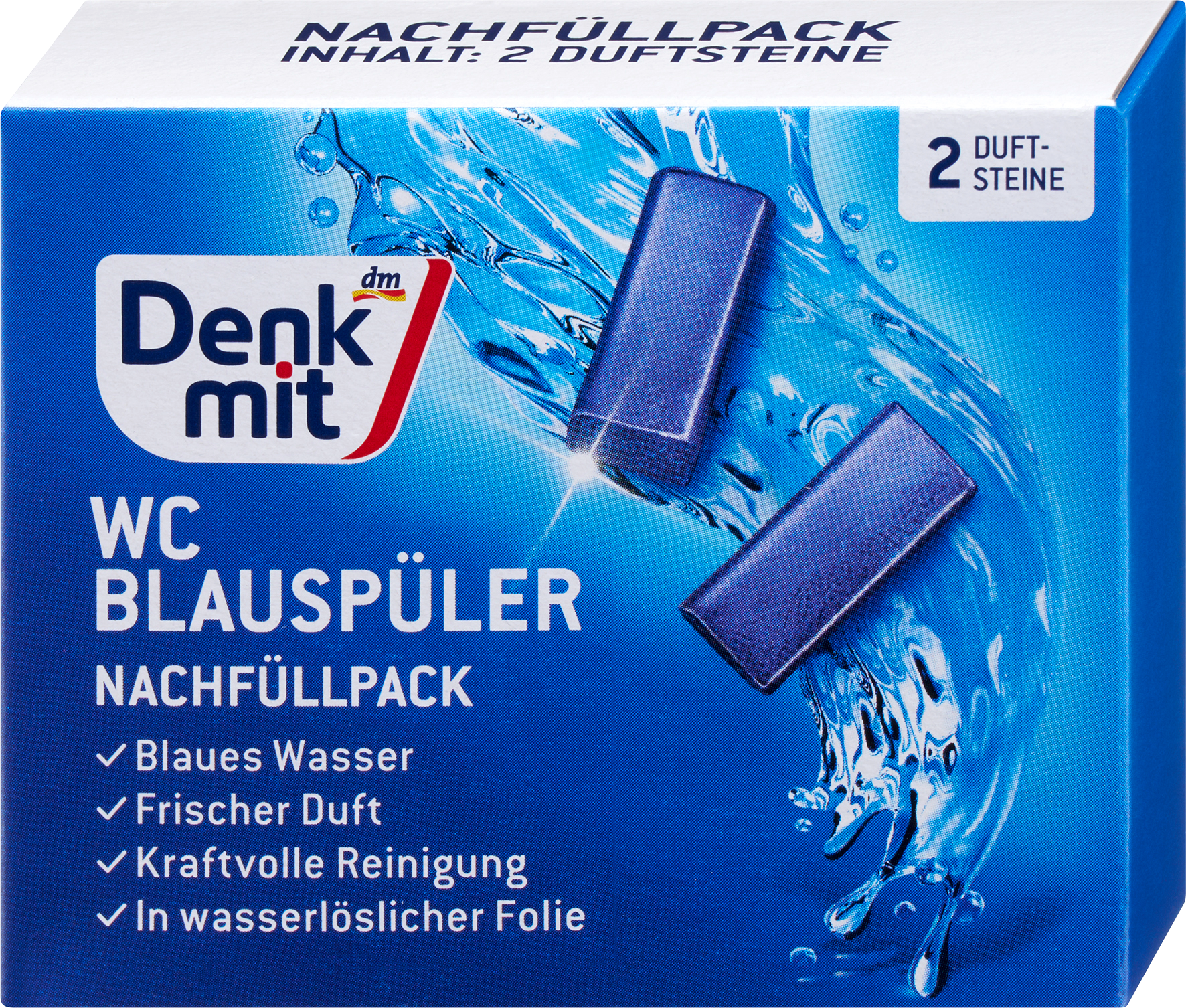 عبوة عبوة تعبئة مرحاض Denkmit ، 2 قطعة