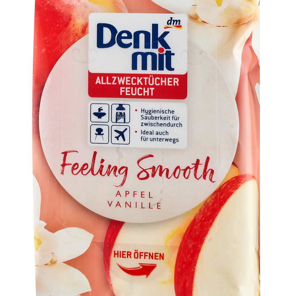 دنكميت مناديل مبللة لجميع الأغراض ملمس ناعم، 80 قطعة