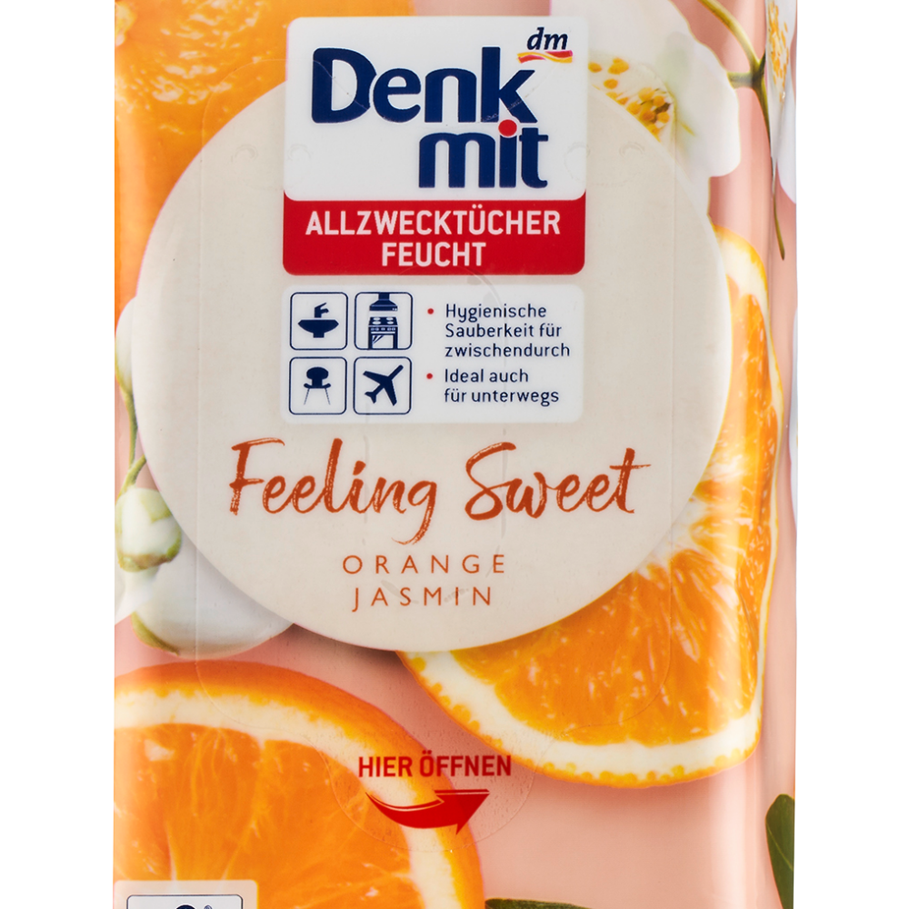 دنكميت أقمشة رطبة لجميع الأغراض حلوة، 80 قطعة