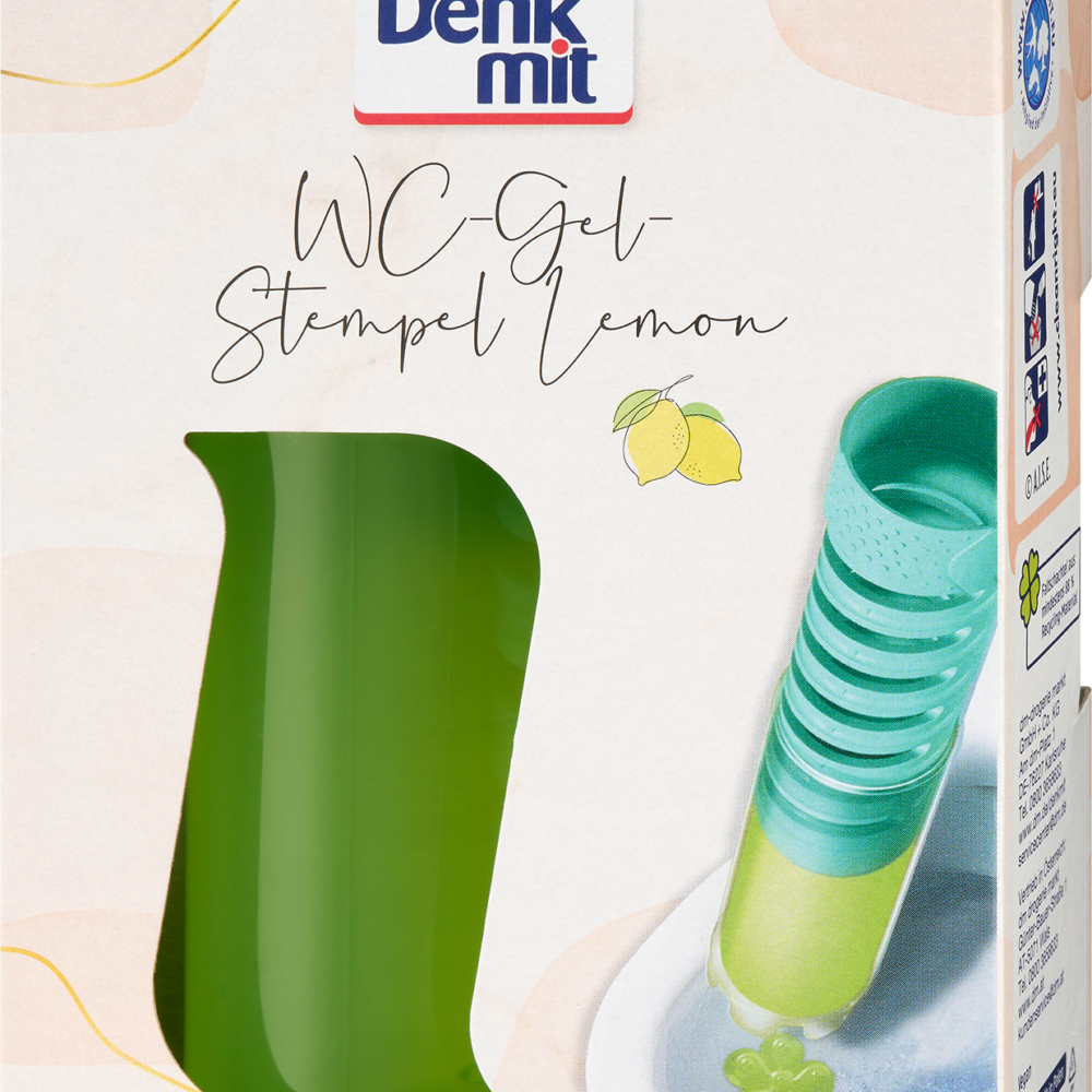 دنكميت منظف المرحاض جل ستامب ليمون 1 قطعة، 75 مل