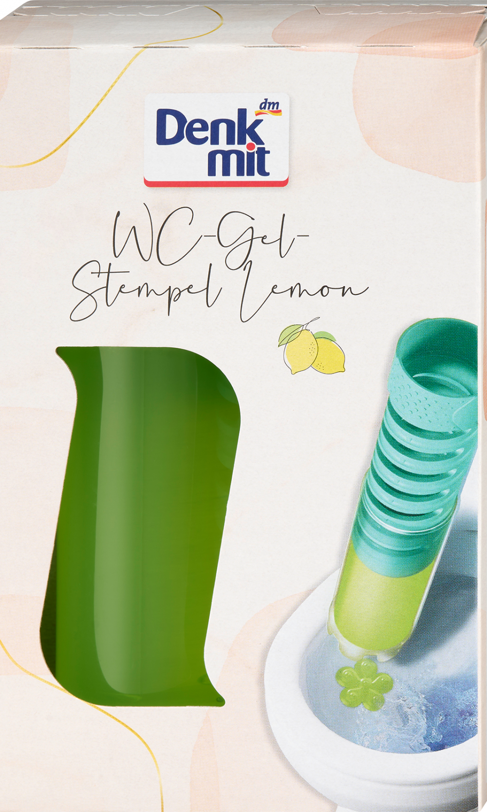 دنكميت منظف المرحاض جل ستامب ليمون 1 قطعة، 75 مل