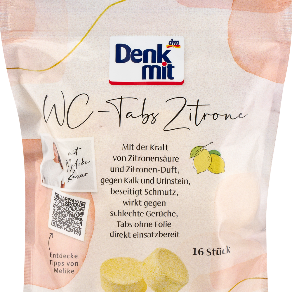 دنكميت منظف المرحاض أقراص ليمون، 16 قطعة