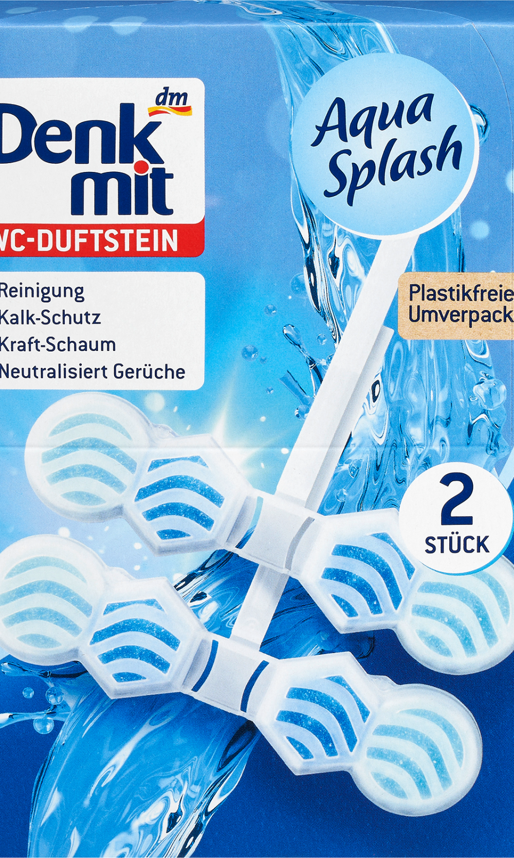 دنكميت مرحاض معطر برائحة أكوا سبلاش، 2 قطعة