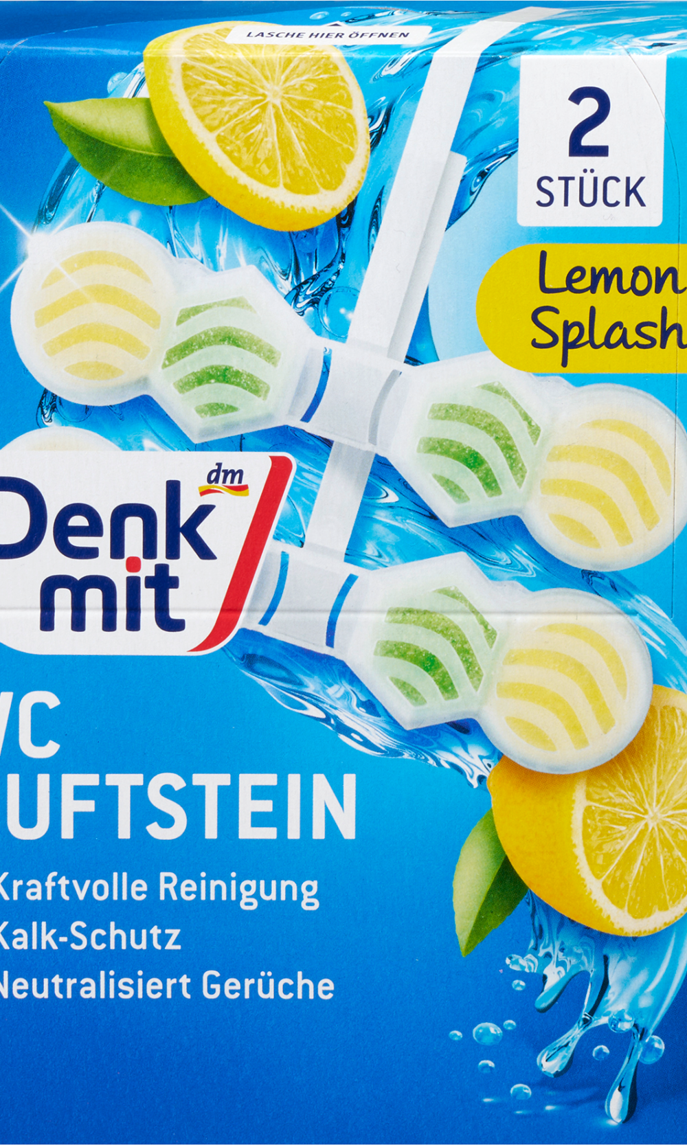 دنكميت WC معطر بالليمون ، 2 قطعة