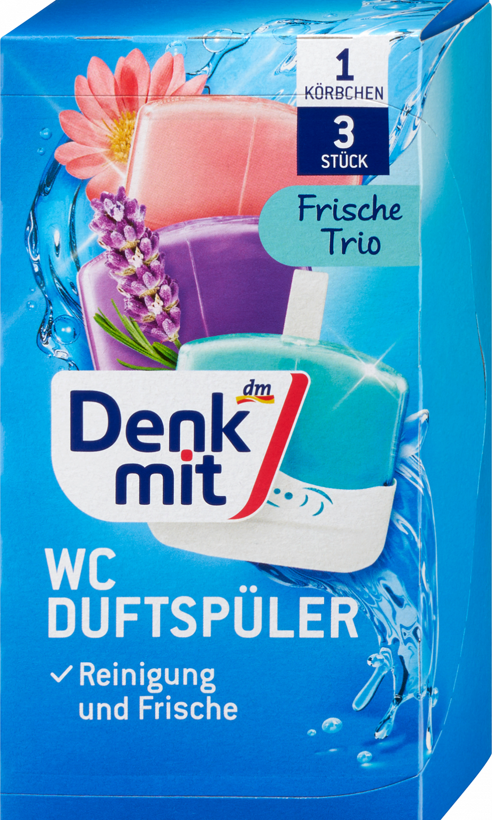 دنكميت بلسم عطري للمرحاض فريش تريو، 3 قطع