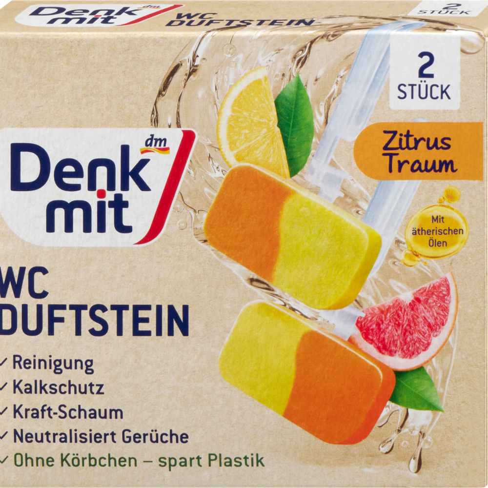 دينكميت مرحاض الحمضيات المعطرة الحمض ، 2 قطعة