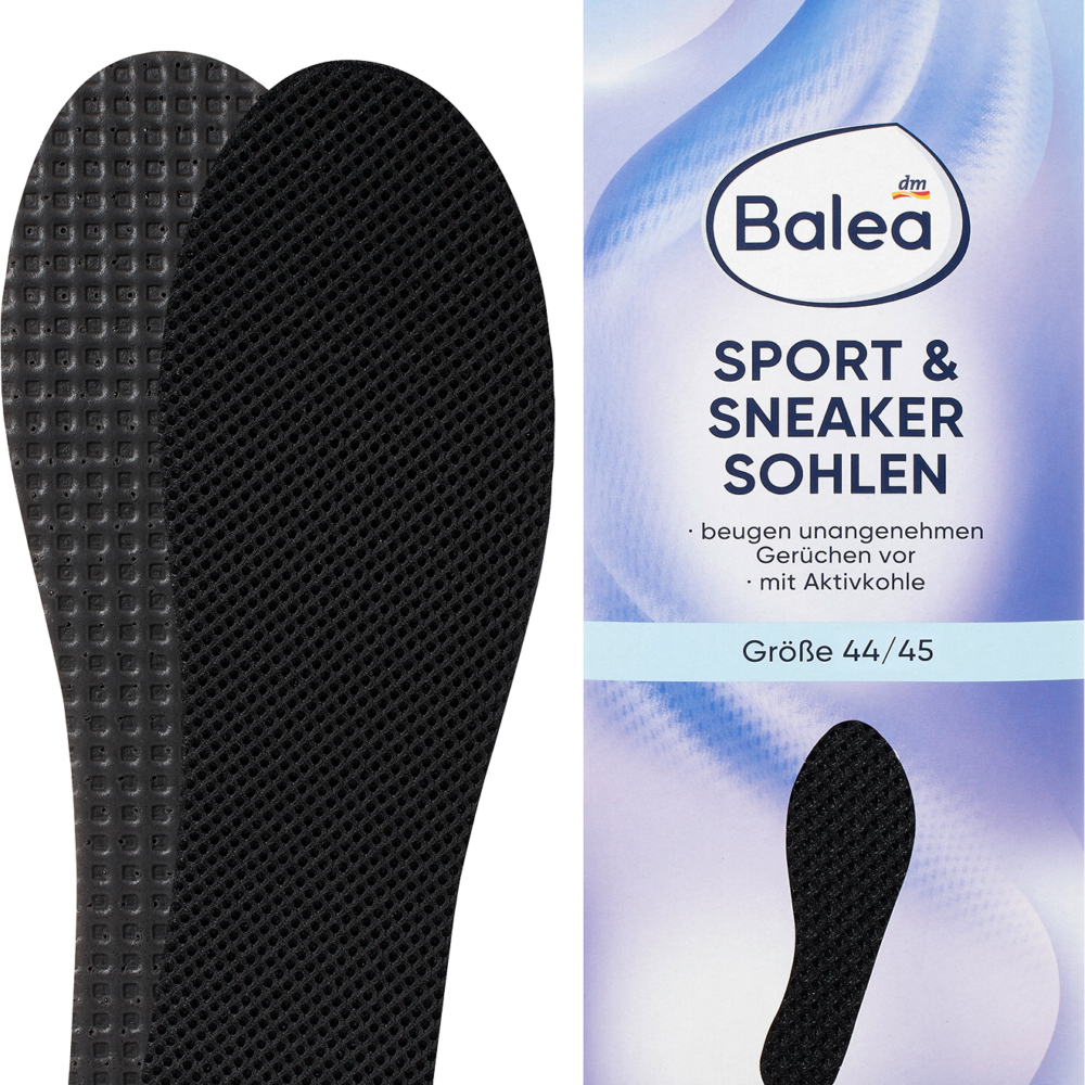 باليا نعال رياضية وسنيكرز أسود، مقاس 44/45 (1 زوج)، 2 قطعة