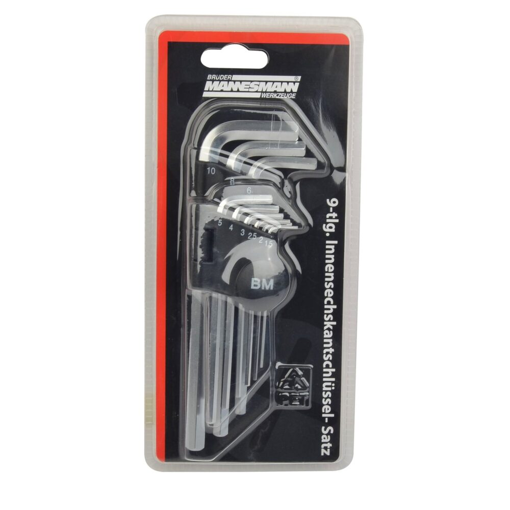 طقم مفتاح ألين، 9 قطع.