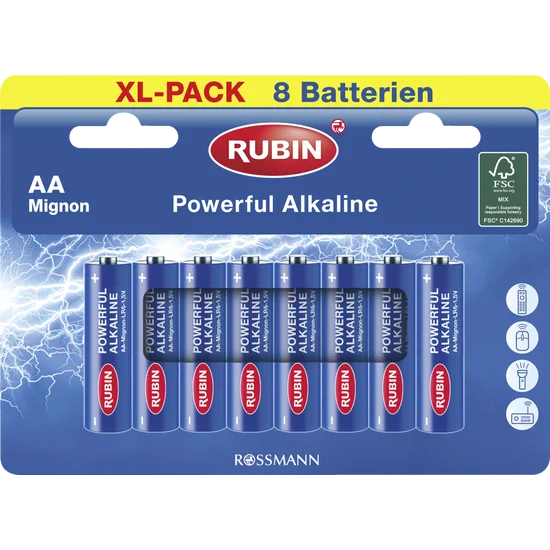 بطاريات قلوية قوية من نوع مينيون AA XL-Pack