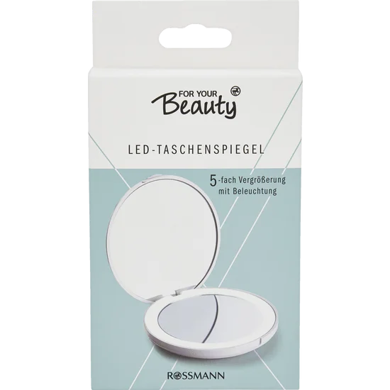 مرآة جيب مكبرة بخمسة عدسات LED من FYB، موديل LC0138