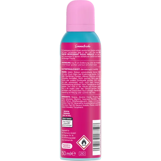 مزيل عرق أكوا ميراكل العطري - Image 5