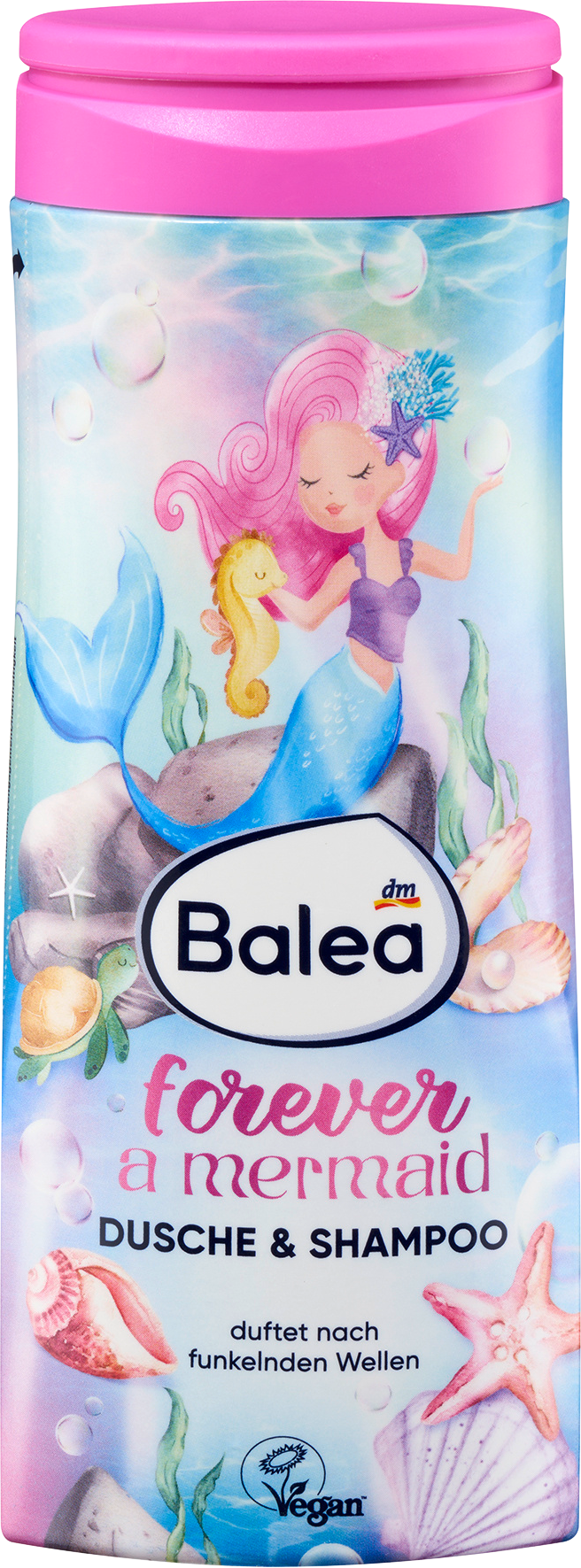 BaleaKinder جل الاستحمام والشامبو 2 في 1 إلى الأبد حورية البحر، 300 مل