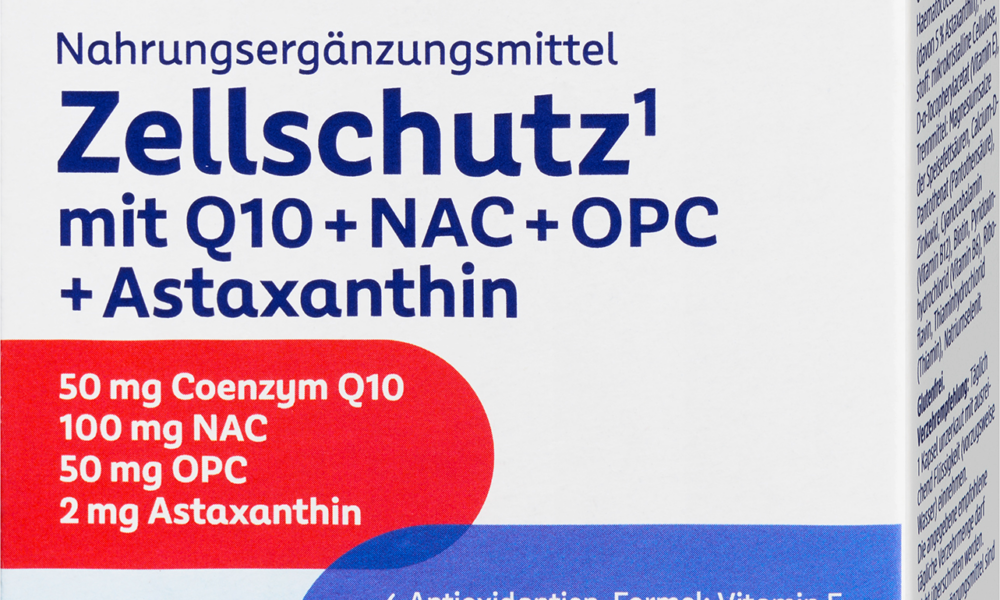 مكمل غذائي Mivolis Cell Protection مع Q10 + NAC + OPC + أستازانتين، 30 كبسولة، 17.7 غرام