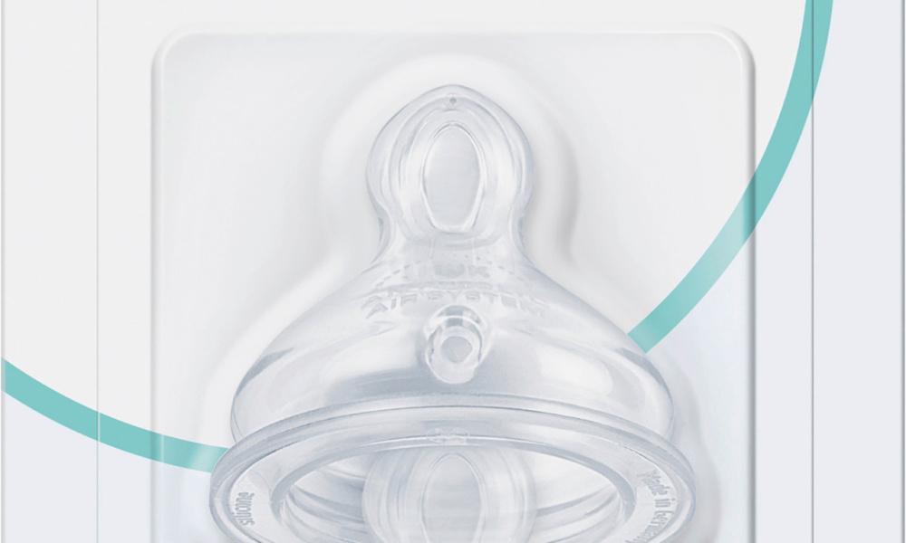 حلمات سيليكون من NUK First Choice، مقاس صغير، مناسبة منذ الولادة، قطعتان