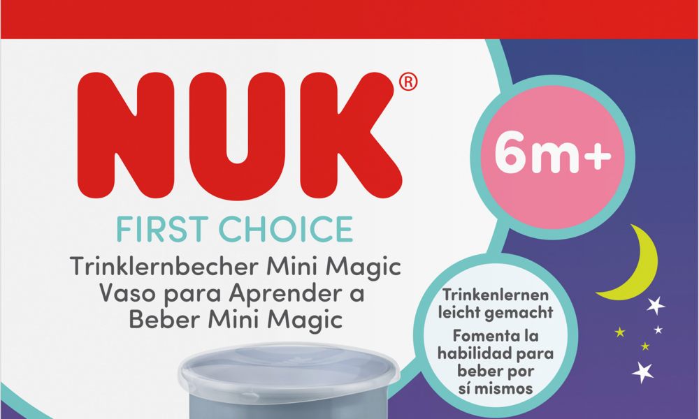 كوب تدريب NUKT، كوب First Choice Mini Magic الأزرق، من عمر 6 أشهر، xxx مل، قطعة واحدة