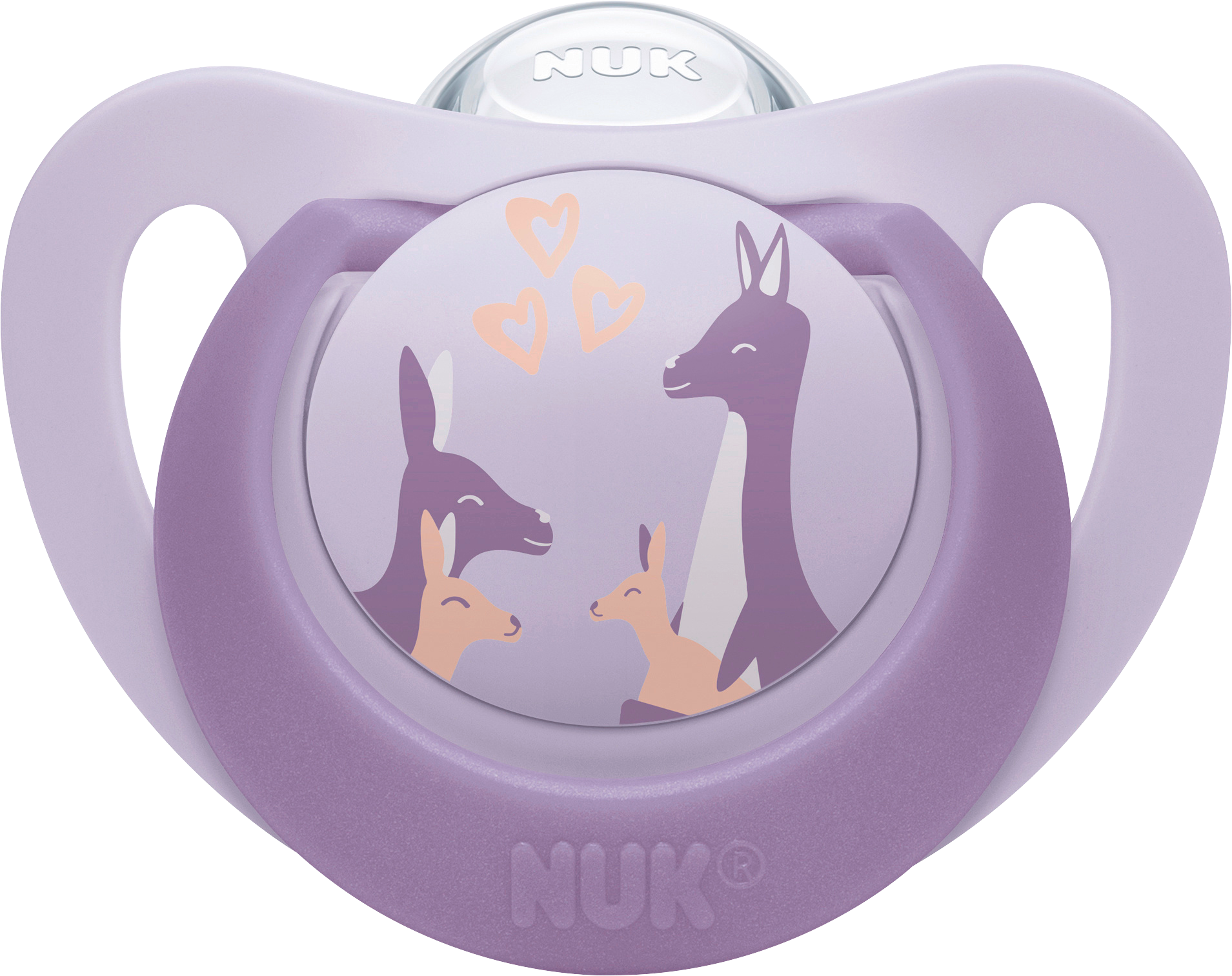 لهاية سيليكون من NUK First Choice، لون وردي/بنفسجي، مناسبة للأطفال من عمر 6 إلى 18 شهرًا، قطعتان - Image 2