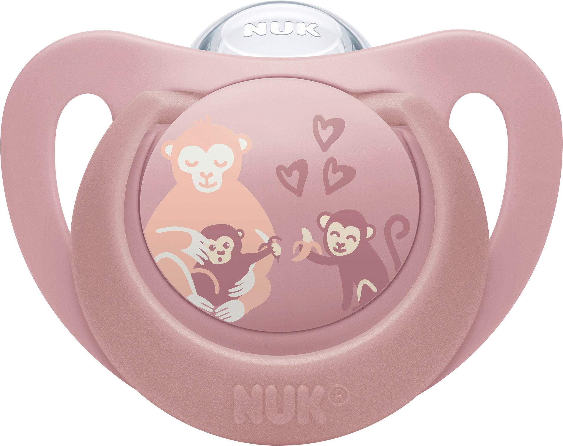 لهاية سيليكون من NUK First Choice، لون وردي/بنفسجي، مناسبة للأطفال من عمر 6 إلى 18 شهرًا، قطعتان - Image 3
