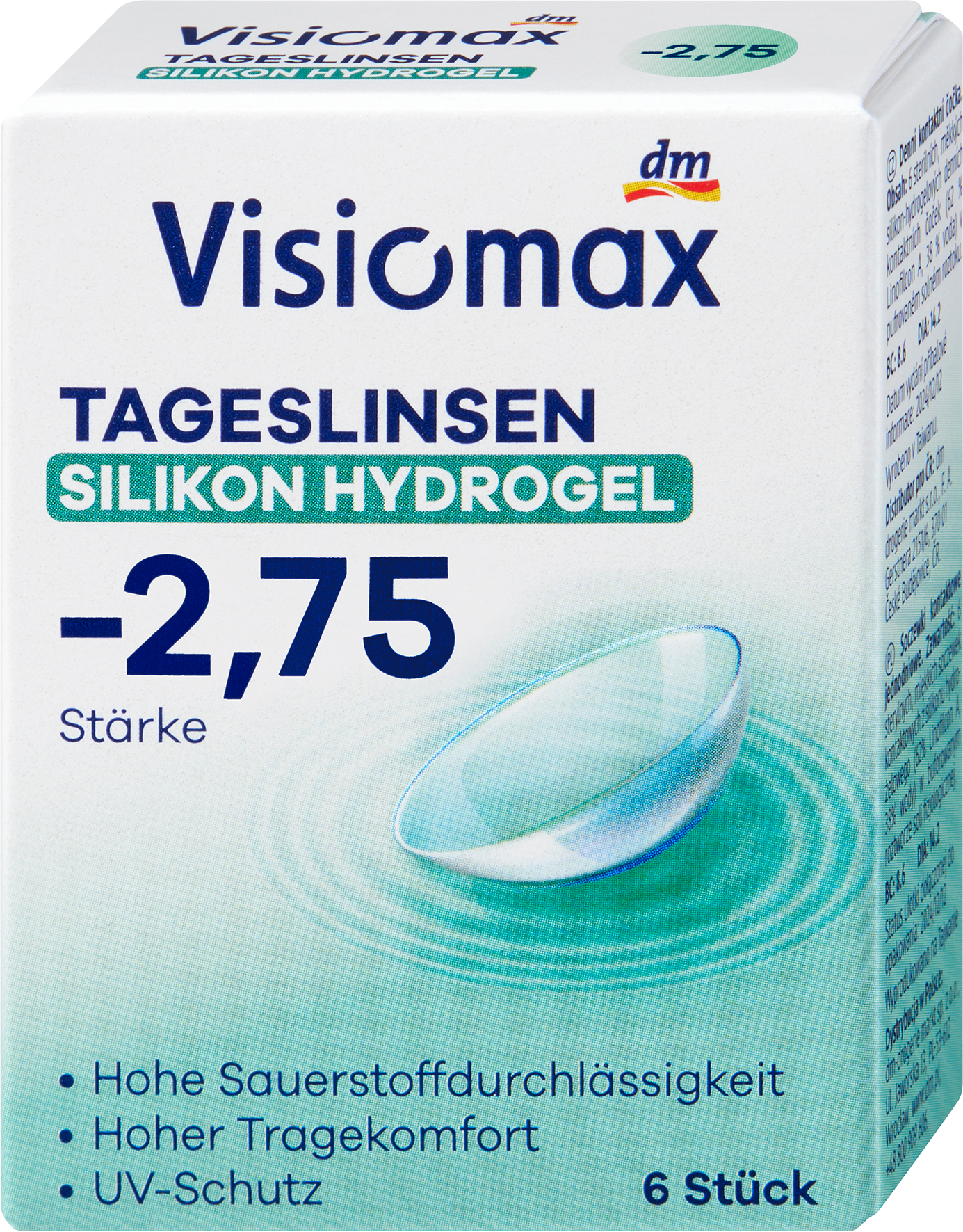 عدسات لاصقة يومية من السيليكون هيدروجيل فيزيوماكس، قوة انكسار -2.75 (6 × 6 عدسات)، عبوة اقتصادية، 36 عدسة، جهاز طبي - Image 2