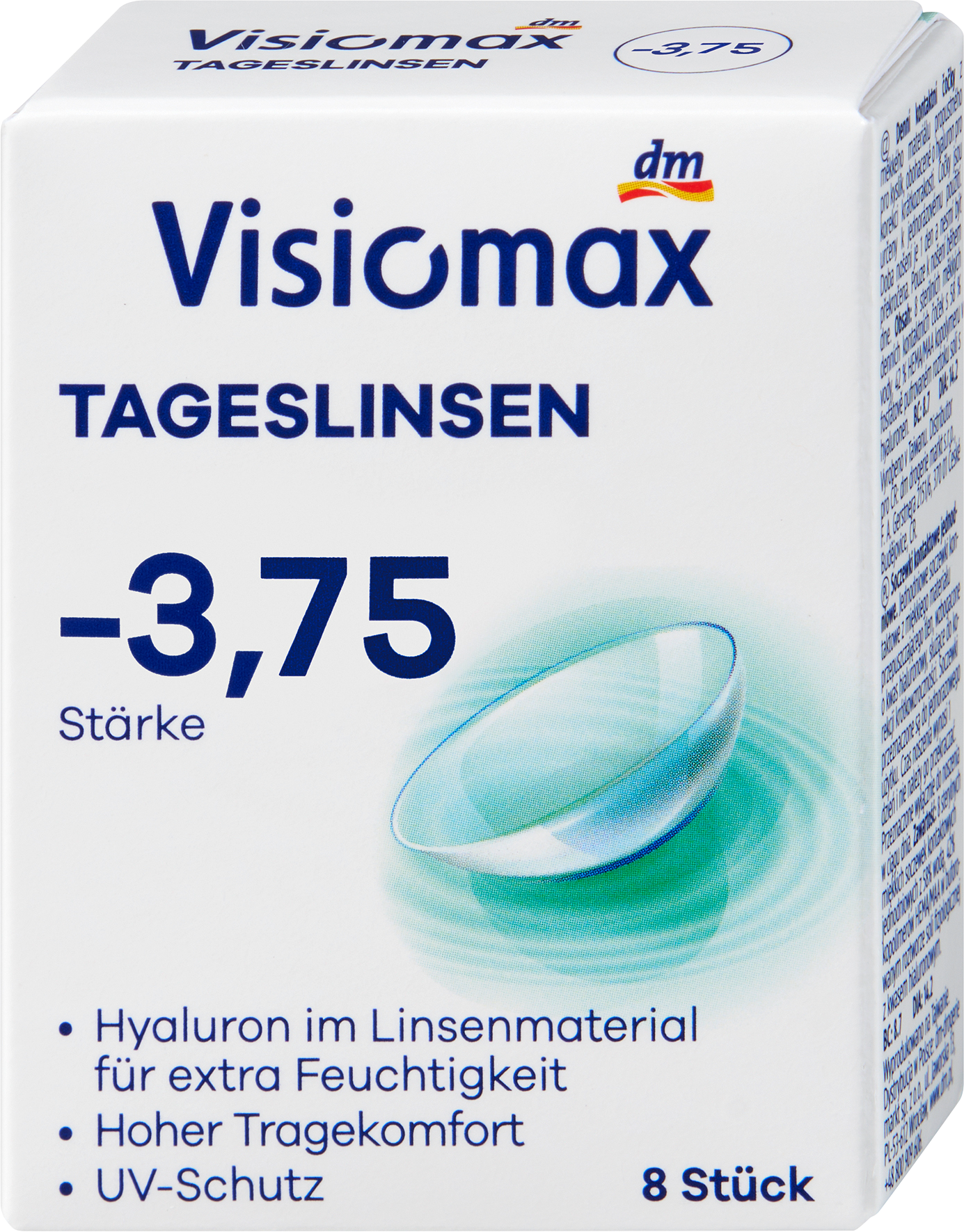 عدسات لاصقة يومية من فيزيوماكس، قوة انكسار -3.75 (6 × 8 وحدات)، عبوة اقتصادية، 48 وحدة، جهاز طبي - Image 2