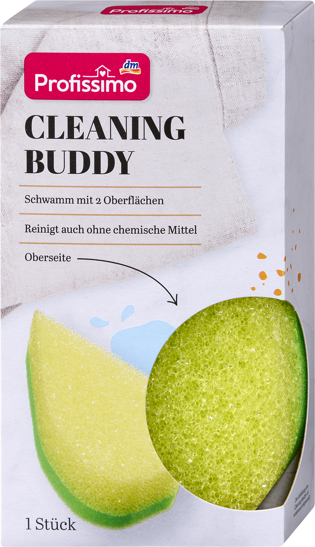 إسفنجة التنظيف Profissimo Cleaning Buddy ذات التأثير الحراري، قطعة واحدة.
